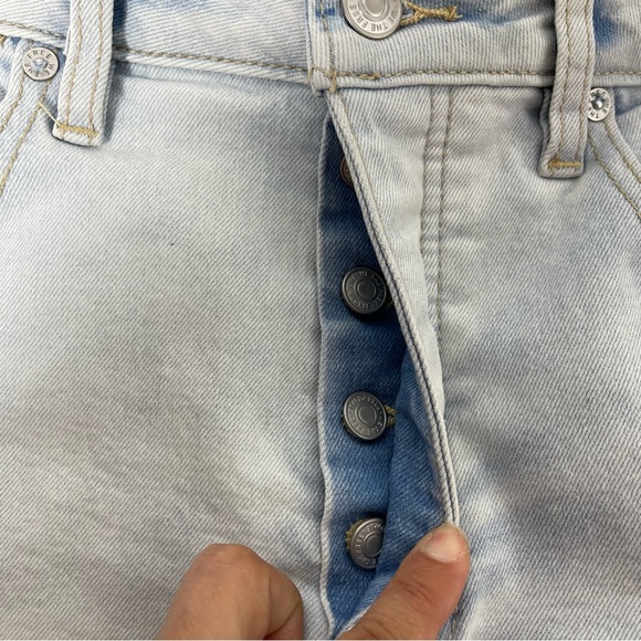 WE THE FREE Crvy Vintage High Rise Short Light Blue Wash Revolve Free People 28 - Picture 14 of 16